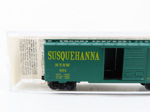 N Scale Micro-Trains 20300 NYSW Susquehanna 40' Box Car 501 RTR