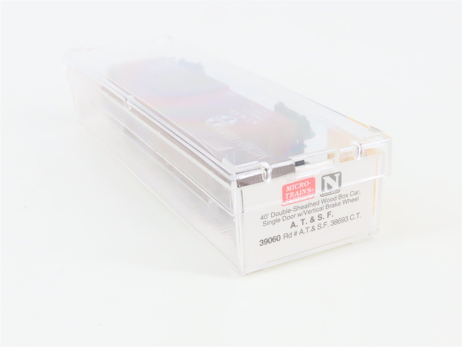 N Scale Micro-Trains 39060 ATSF Santa Fe 40' Box Car 38693 RTR
