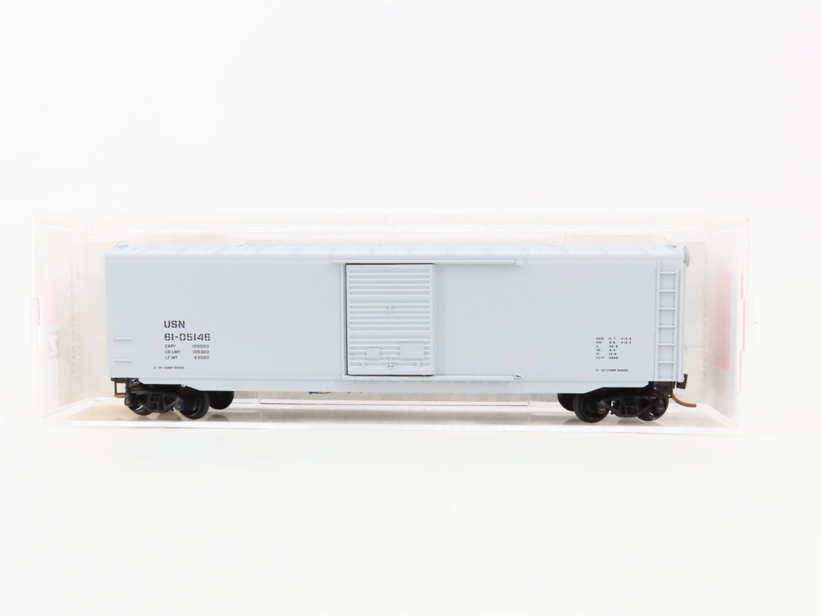 N Scale Micro-Trains 77040 USN United States Navy 50' Box Car 61-05146 RTR