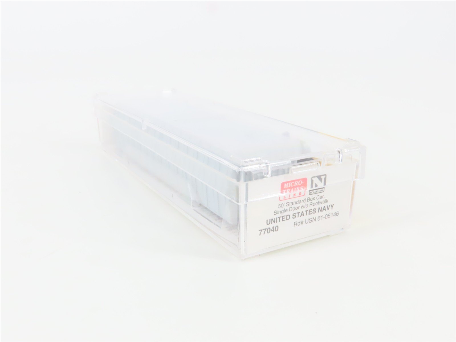 N Scale Micro-Trains 77040 USN United States Navy 50' Box Car 61-05146 RTR