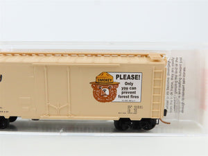 N Scale Micro-Trains 21260 SBX Smokey Bear 40' Plug Door Box Car 1999 RTR
