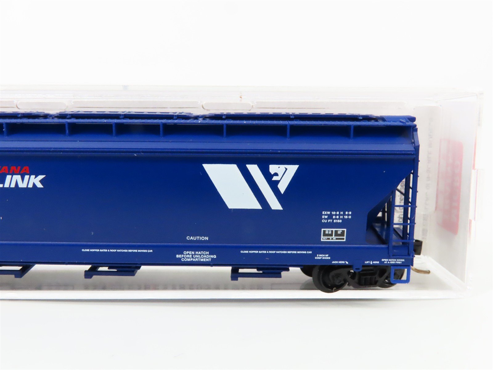N Scale Micro-Trains 94080 MRL Montana Rail Link 3-Bay Covered Hopper 51033 RTR