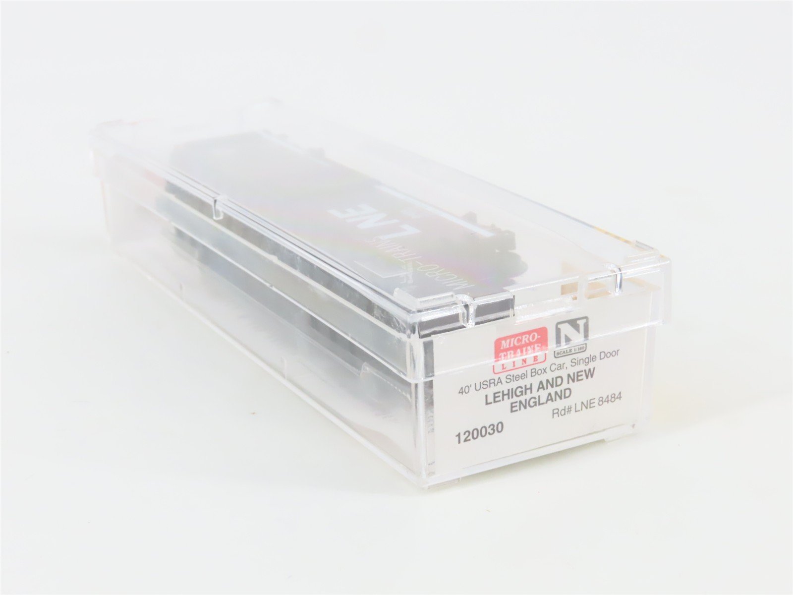 N Scale Micro-Trains 120030 LNE Lehigh and New England 40' Box Car 8484 RTR