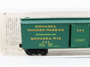 N Scale Micro-Trains 42040 Menasha Woodenware Co 40' Box Car 224 RTR