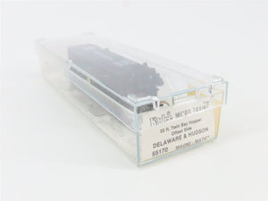 N Scale Micro-Trains 55170 D&H Delaware & Hudson 33' 2-Bay Hopper 7215 RTR
