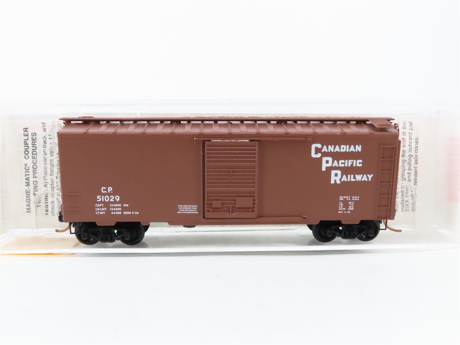N Scale Micro-Trains 20436/1 CP Canadian Pacific 40' Box Car 51029 RTR