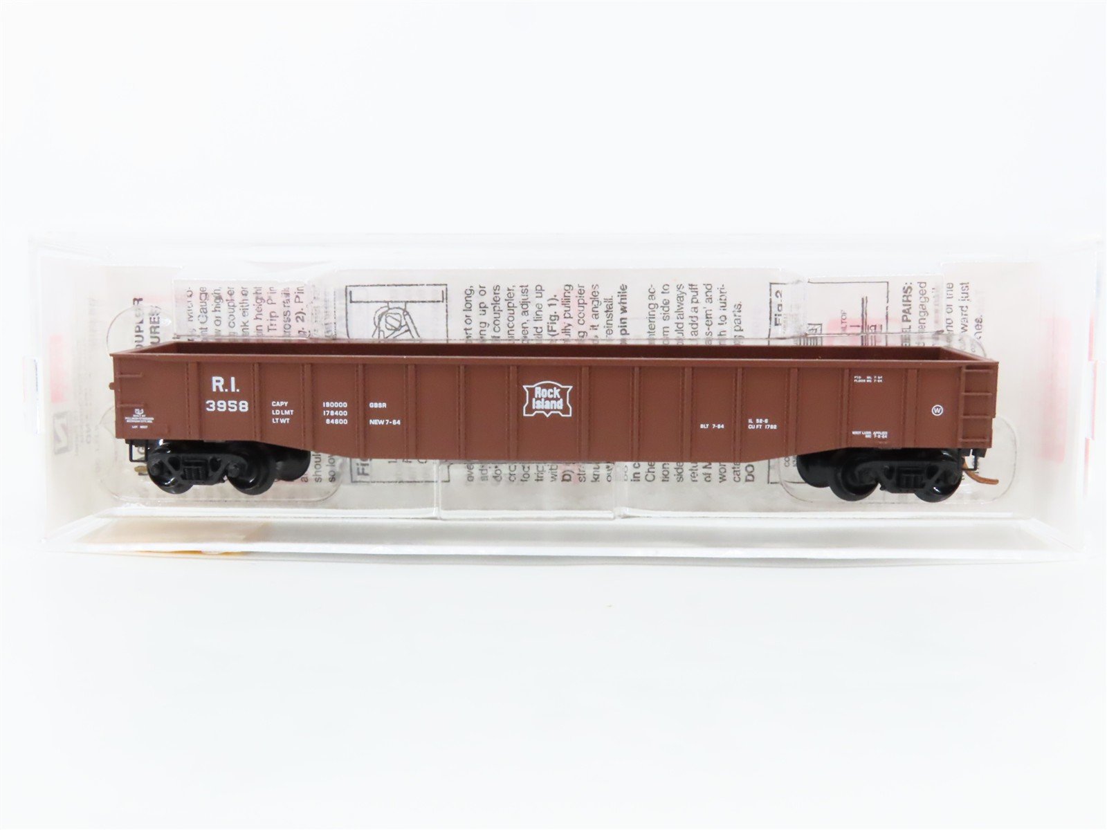 N Scale Micro-Trains 105510 RI Rock Island 50' Gondola 3958 RTR