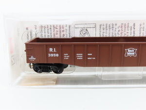 N Scale Micro-Trains 105510 RI Rock Island 50' Gondola 3958 RTR