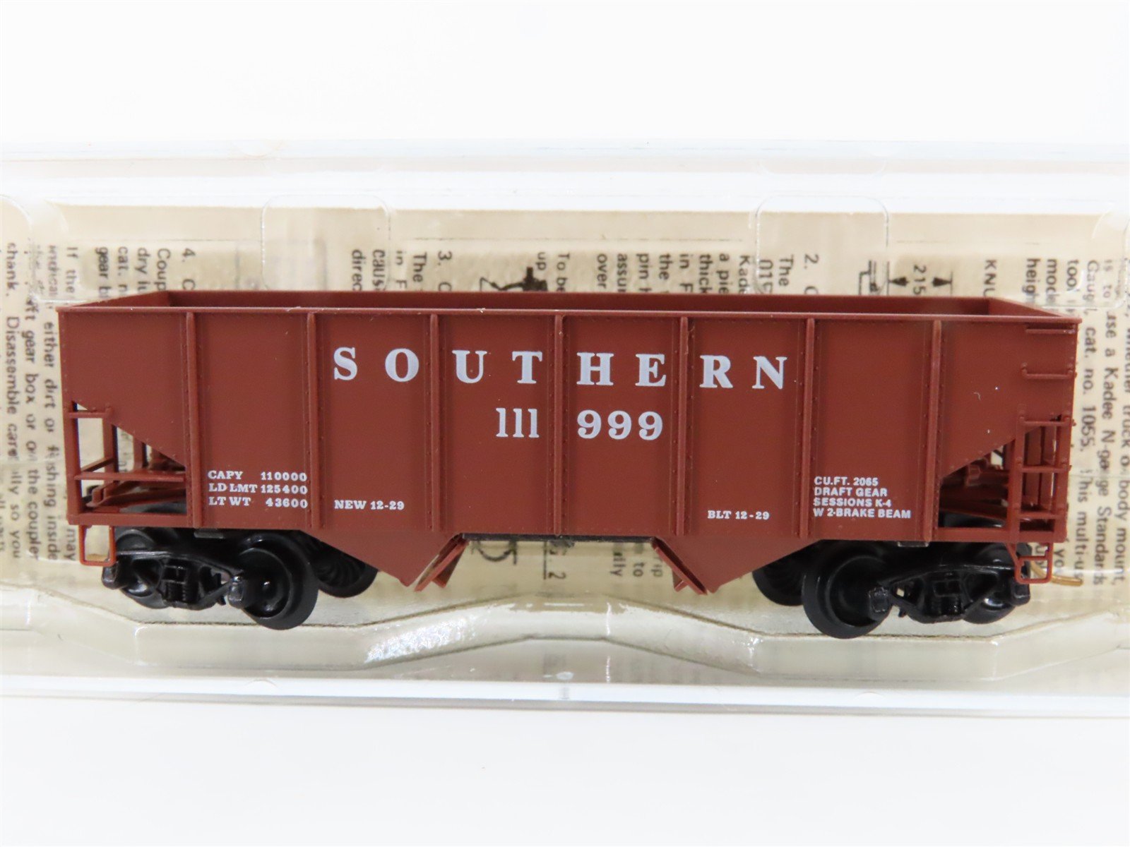 N Scale Micro-Trains 56150 SOU Southern 33' 2-Bay Hopper 111999 RTR
