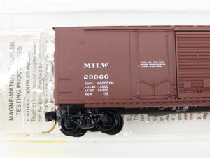 N Scale Micro-Trains 22180 MILW Milwaukee Road 40' Box Car 29960 RTR