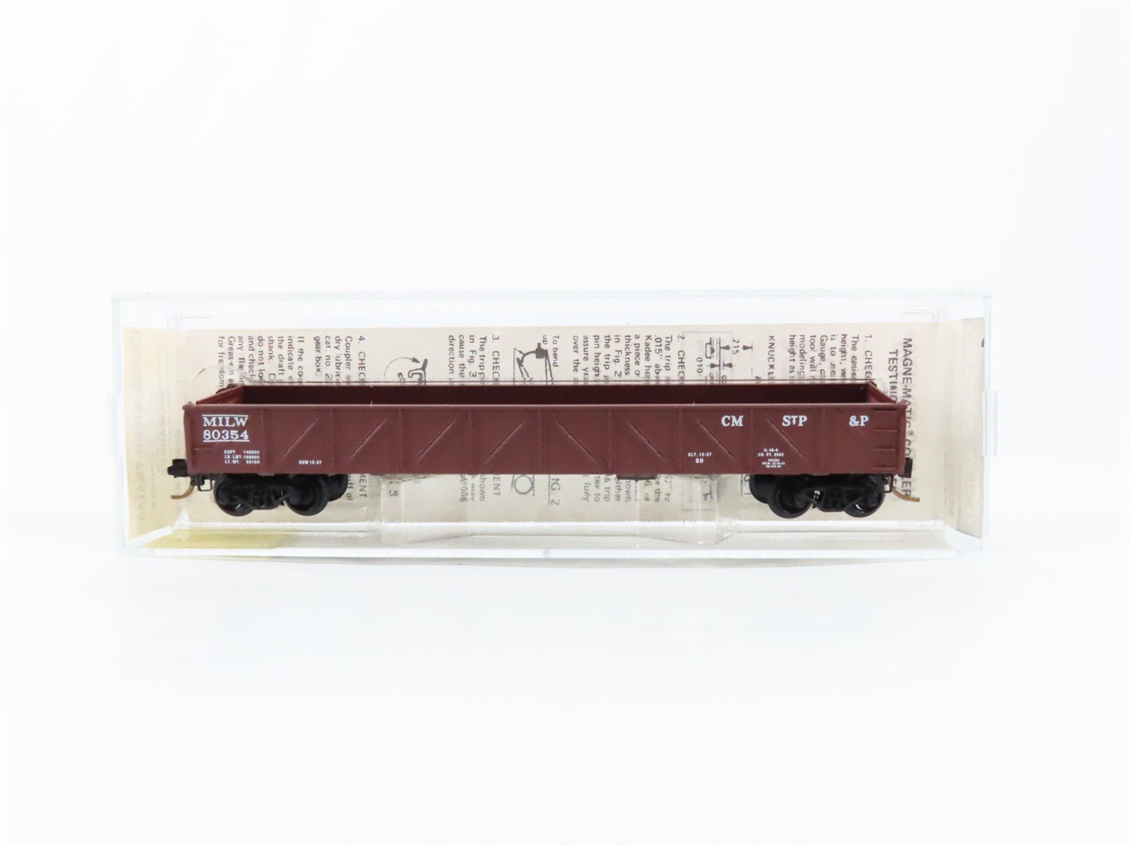N Scale Micro-Trains 60010 MILW Milwaukee Road 50' 50' Composite Gondola RTR