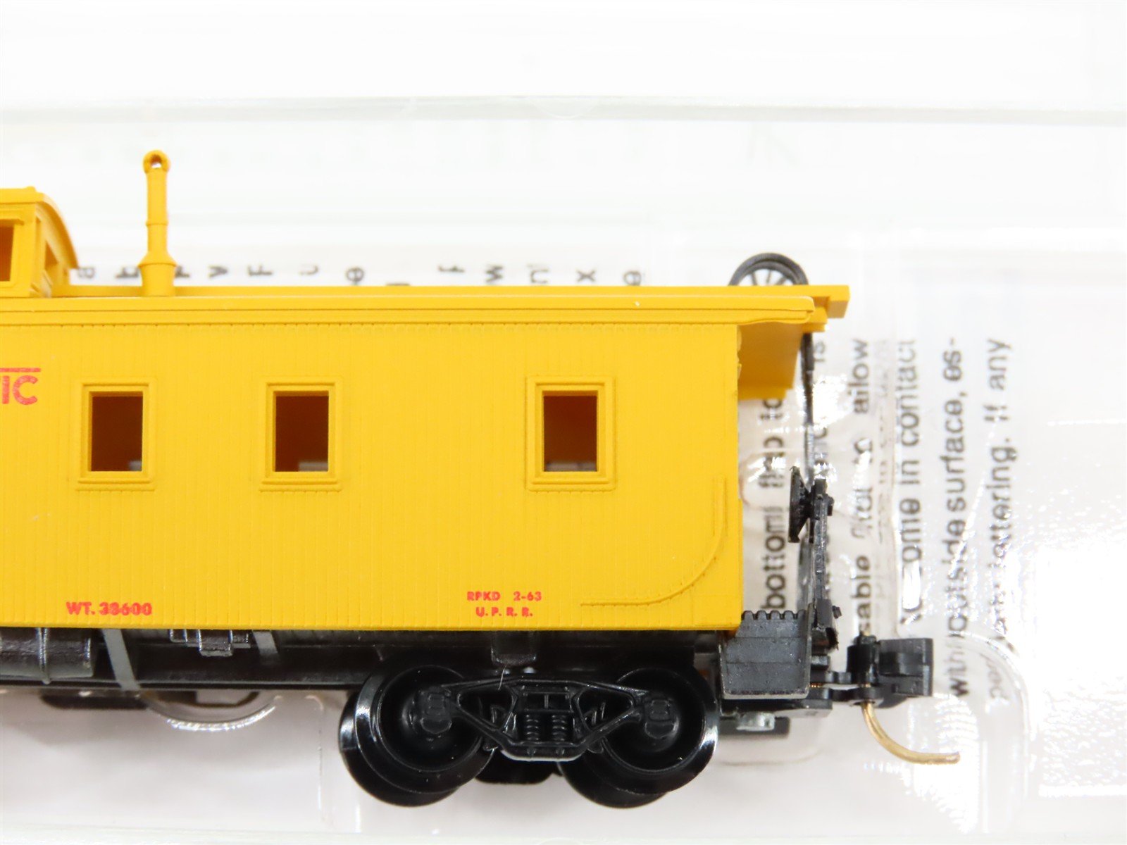 N Scale Micro-Trains 50100 UP Union Pacific 34' Wood-Sheathed Caboose 3246 RTR