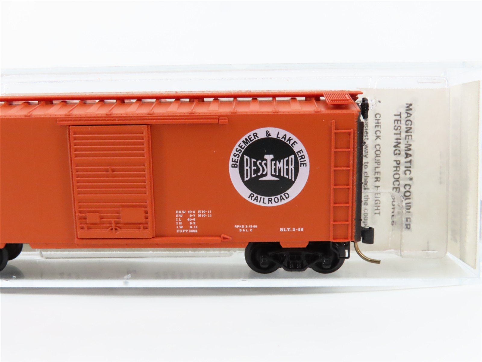 N Scale Micro-Trains 20940 BLE Bessemer & Lake Erie 40' Box Car 81025 RTR