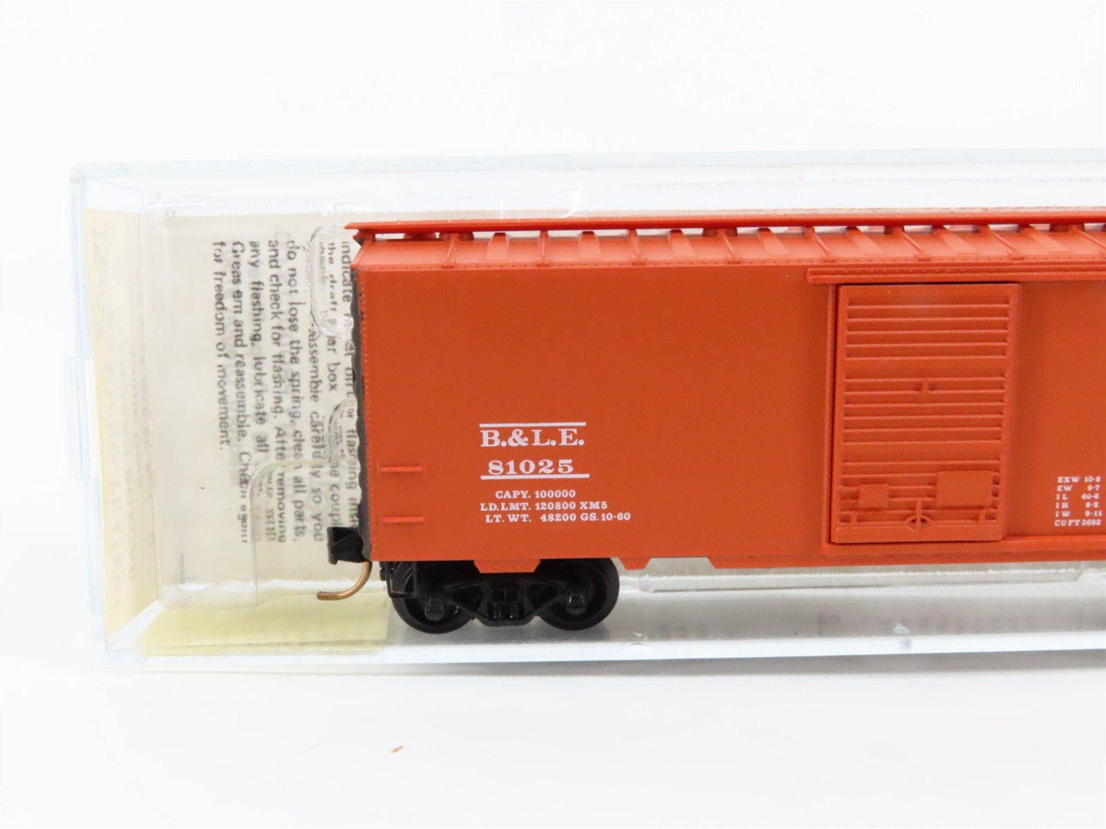 N Scale Micro-Trains 20940 BLE Bessemer & Lake Erie 40' Box Car 81025 RTR
