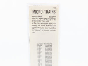 N Scale Micro-Trains 57050 NKP Nickel Plate Road 33' 2-Bay Hopper 31292 RTR
