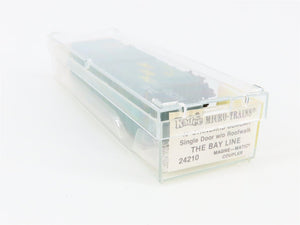 N Scale Micro-Trains 24210 A&StAB The Bay Line 40' Box Car 1320 RTR