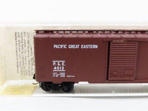 N Scale Micro-Trains 20970 PGE Pacific Great Eastern 40' Box Car 4012 RTR
