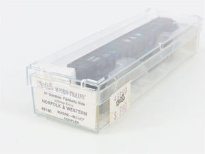N Scale Micro-Trains 46190 NW Norfolk & Western 50' Fishbelly Gondola 72201 RTR
