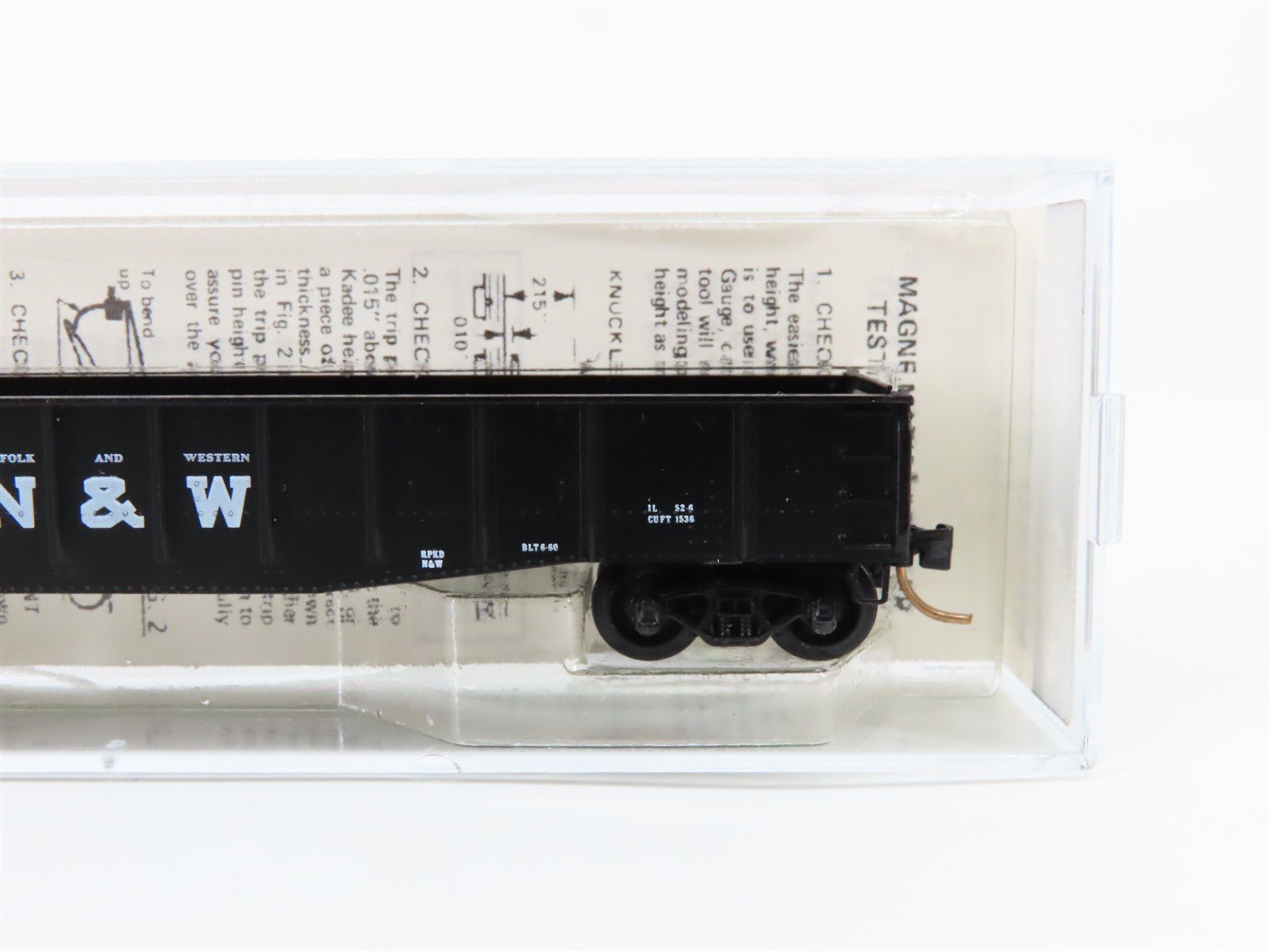 N Scale Micro-Trains 46190 NW Norfolk & Western 50' Fishbelly Gondola 72201 RTR