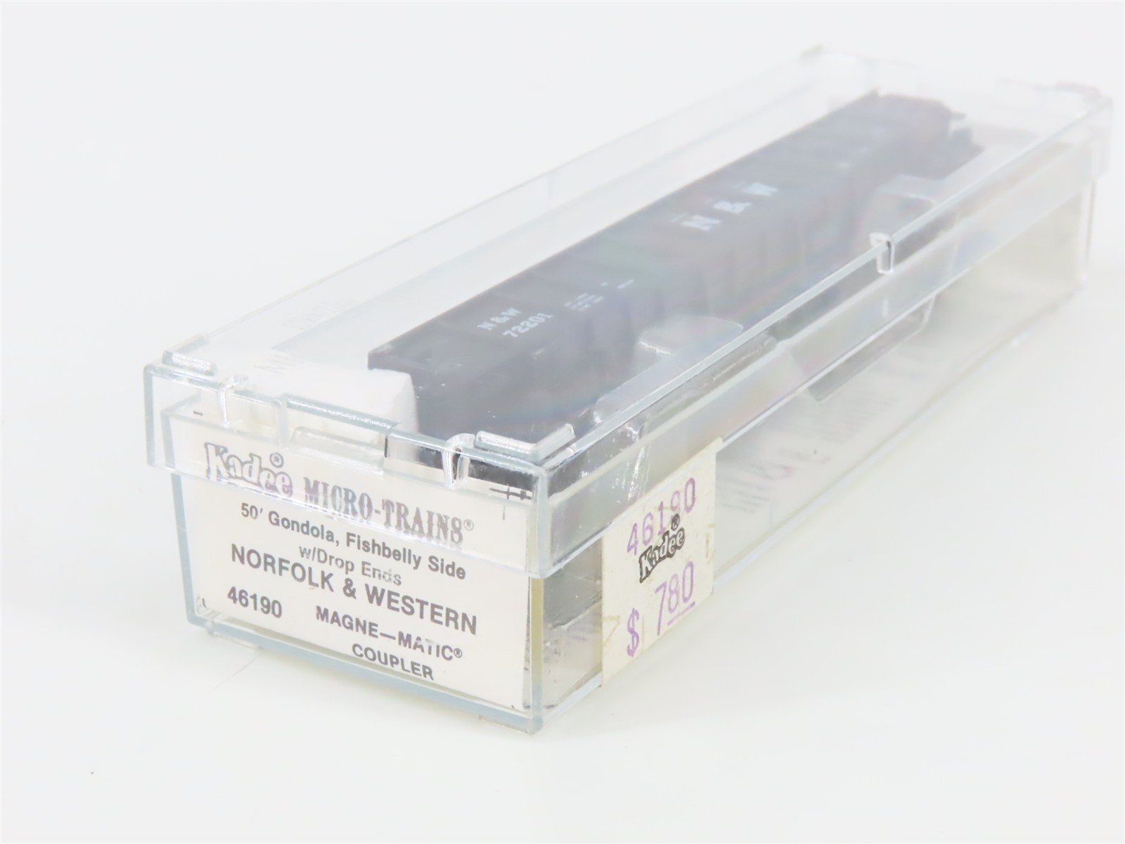 N Scale Micro-Trains 46190 NW Norfolk & Western 50' Fishbelly Gondola 72201 RTR