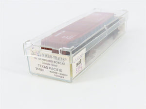 N Scale Micro-Trains 34180 TP Texas & Pacific 50' Box Car 90345 RTR