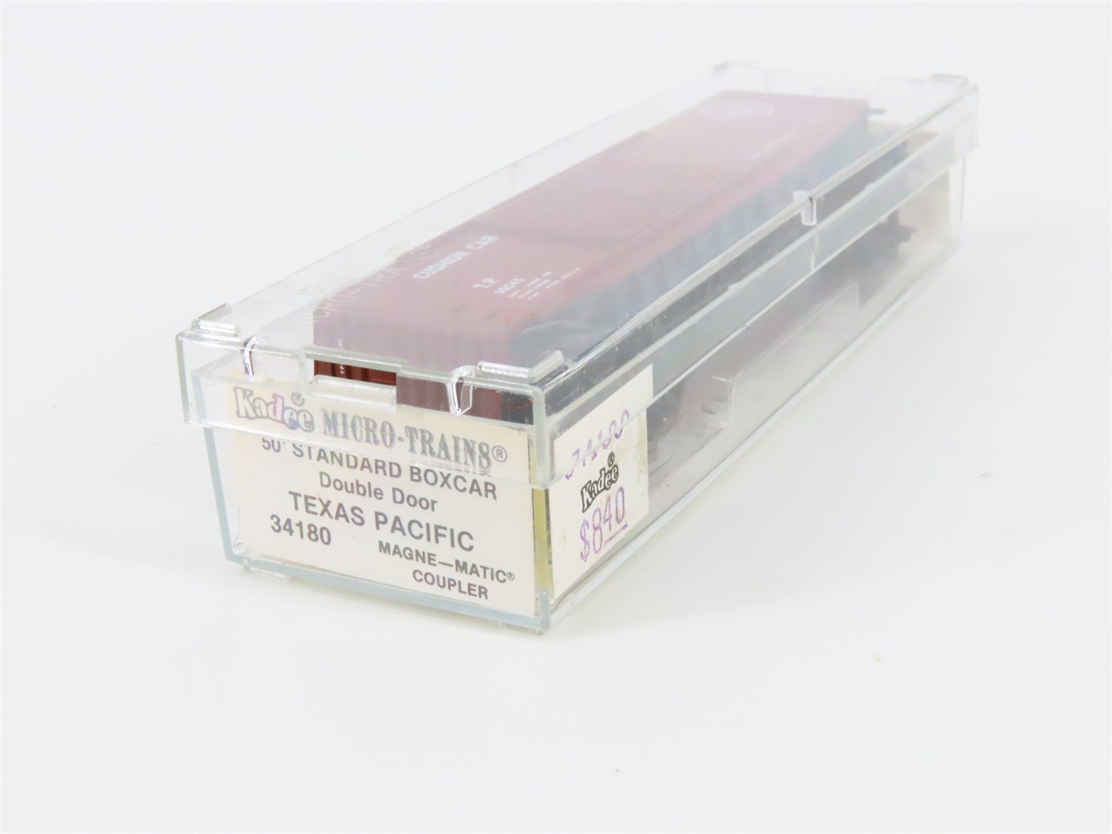 N Scale Micro-Trains 34180 TP Texas & Pacific 50' Box Car 90345 RTR