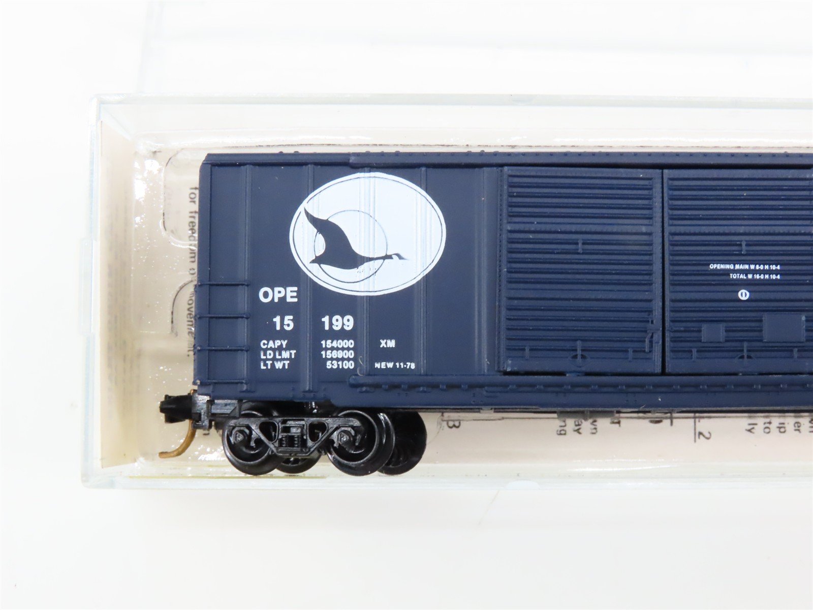 N Scale Micro-Trains 30090 OPE Oregon Pacific & Eastern 50' Box Car 15199 RTR