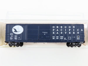 N Scale Micro-Trains 30090 OPE Oregon Pacific & Eastern 50' Box Car 15199 RTR