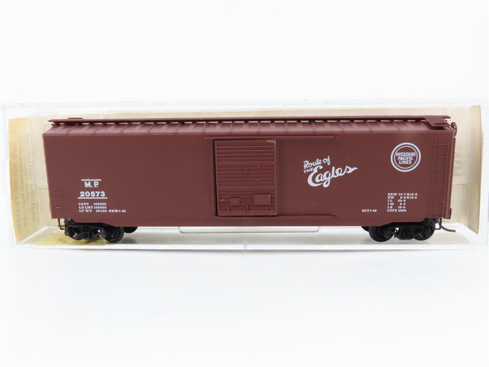 N Scale Micro-Trains 31180 MP Missouri Pacific 50' Box Car 20573 RTR