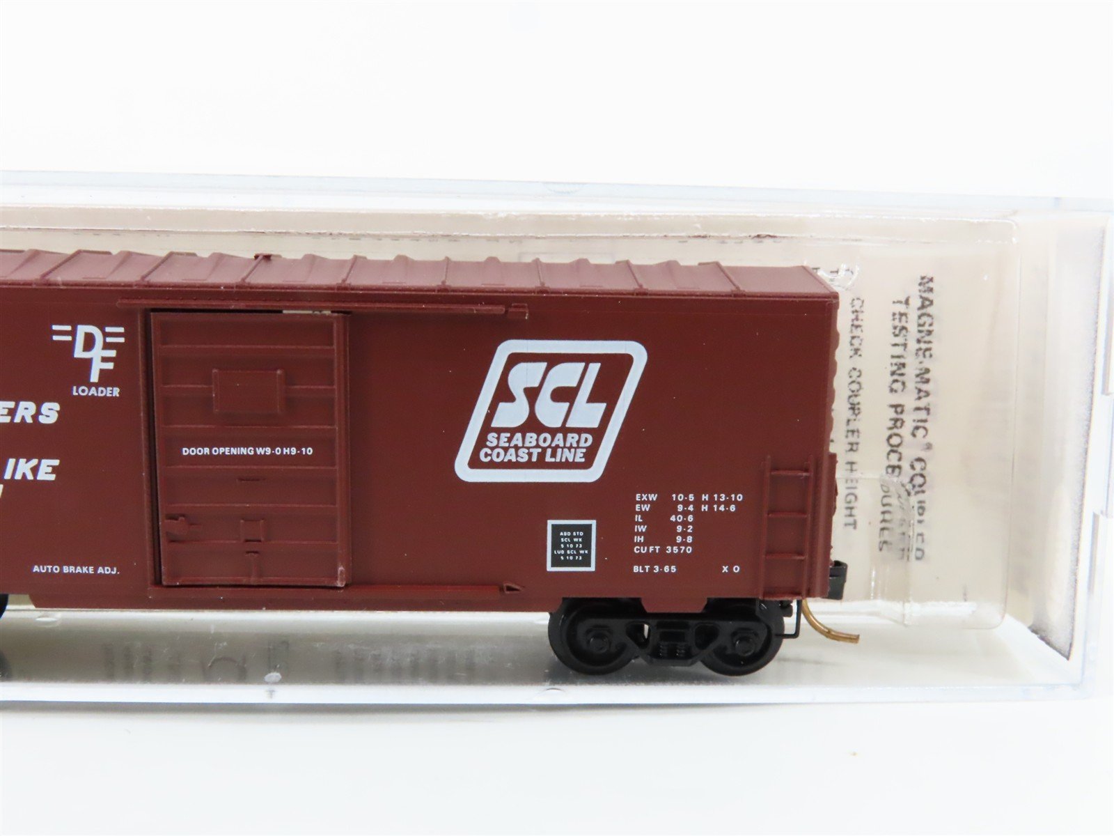 N Scale Micro-Trains 24170 SCL Seaboard Coast Line 40' Box Car 813332 RTR