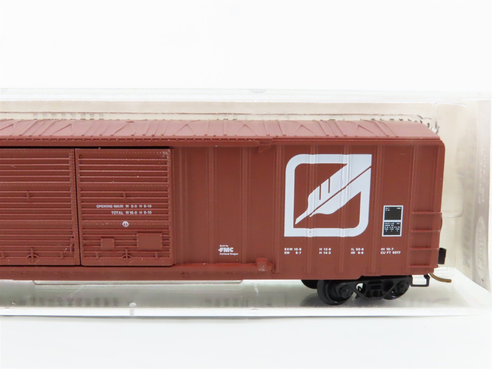 N Scale Micro-Trains 30080 Western Pacific 50' Ribside Double Door Box Car RTR