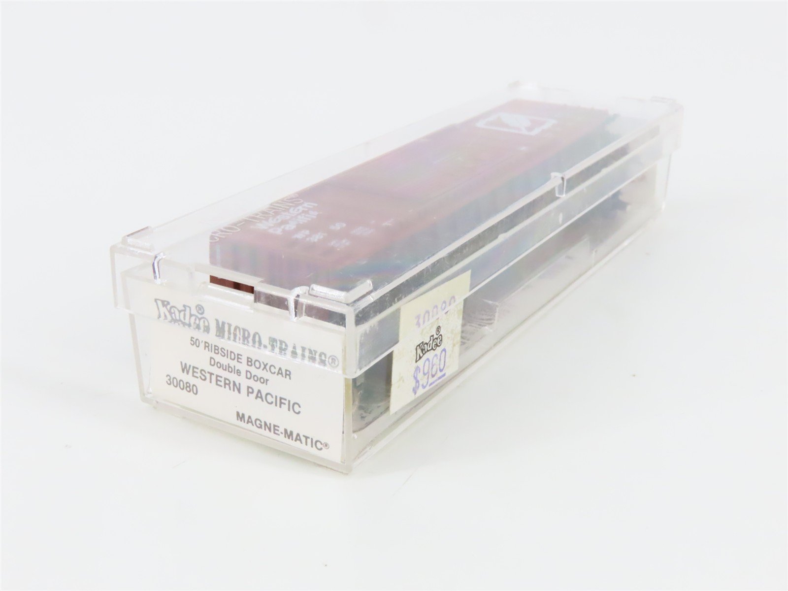N Scale Micro-Trains 30080 Western Pacific 50' Ribside Double Door Box Car RTR