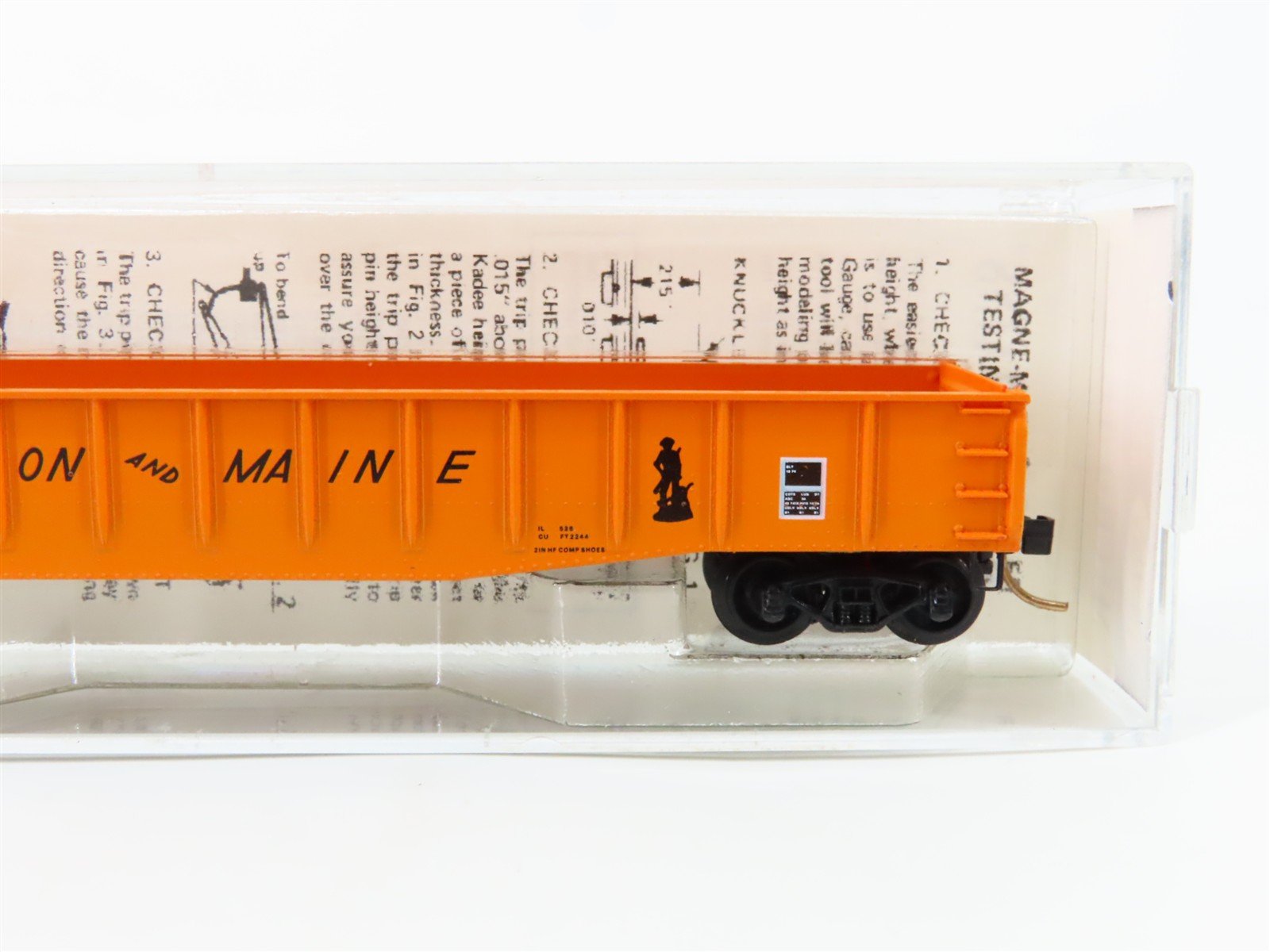 N Scale Micro-Trains 46180 BM Boston & Maine 50' Gondola 9076 RTR