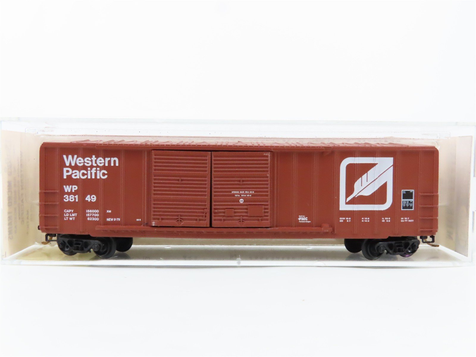 N Scale Micro-Trains 30080 WP Western Pacific 50' Box Car 38149 RTR