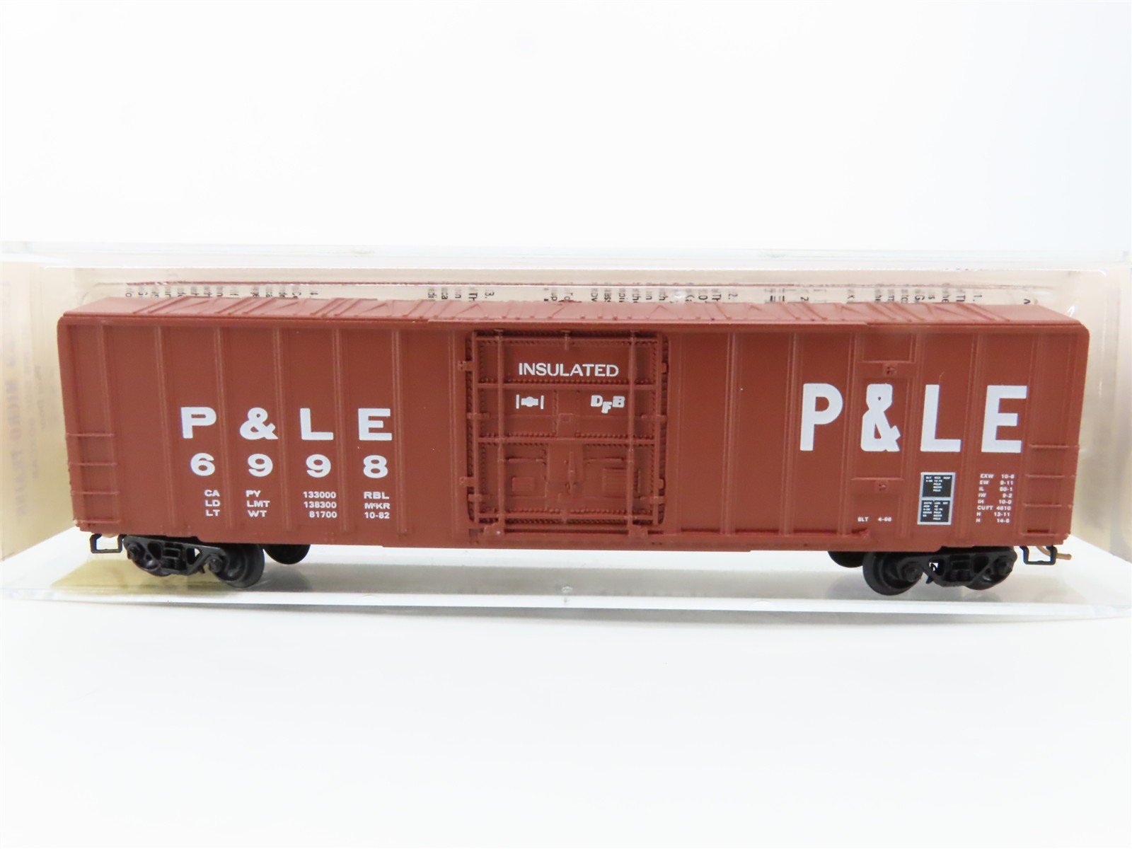 N Scale Micro-Trains 27050 P&LE Pittsburgh & Lake Erie 50' Box Car 6998 RTR