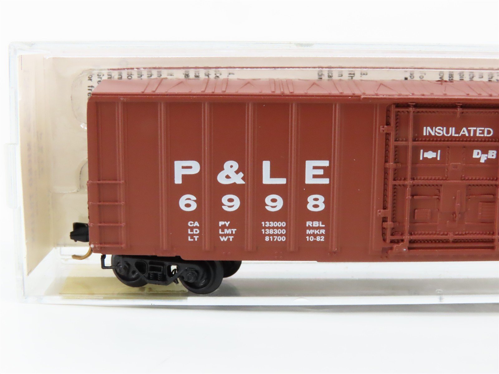 N Scale Micro-Trains 27050 P&LE Pittsburgh & Lake Erie 50' Box Car 6998 RTR