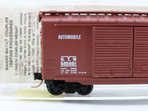 N Scale Micro-Trains 23170 GTW Grand Trunk Western 40' Box Car 585881 RTR