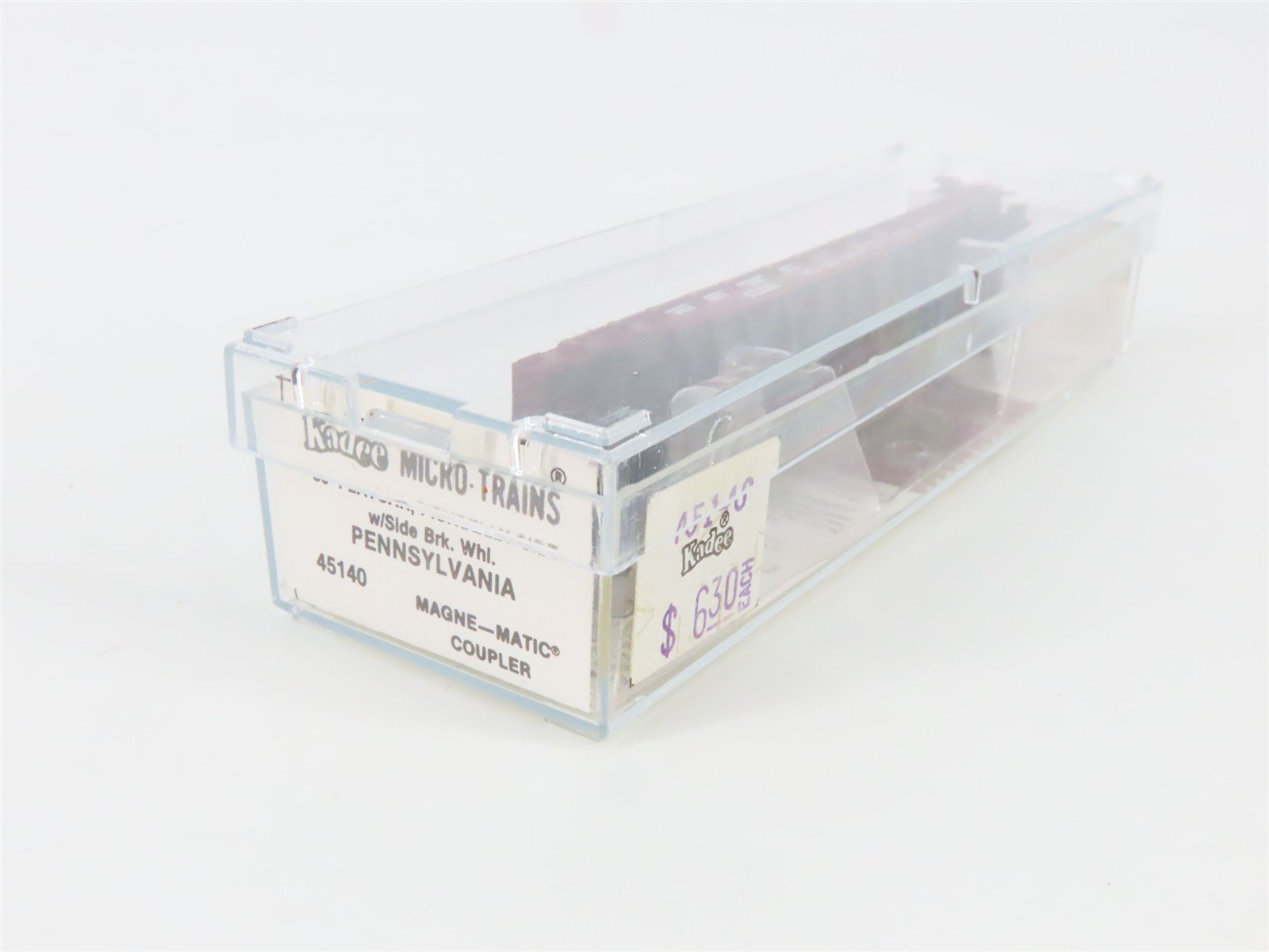 N Scale Micro-Trains 45140 PRR Pennsylvania 50' Fishbelly Flat Car 470128 RTR