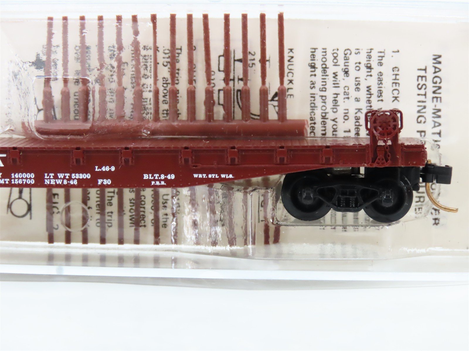 N Scale Micro-Trains 45140 PRR Pennsylvania 50' Fishbelly Flat Car 470128 RTR
