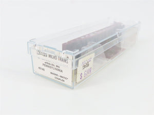N Scale Micro-Trains 45140 PRR Pennsylvania 50' Fishbelly Flat Car 470128 RTR