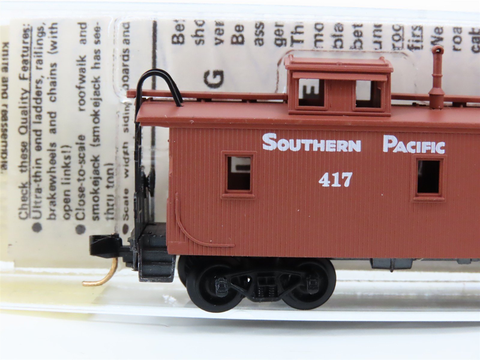 N Scale Micro-Trains 50070 SP Southern Pacific 34' Wood-Sheathed Caboose 417 RTR