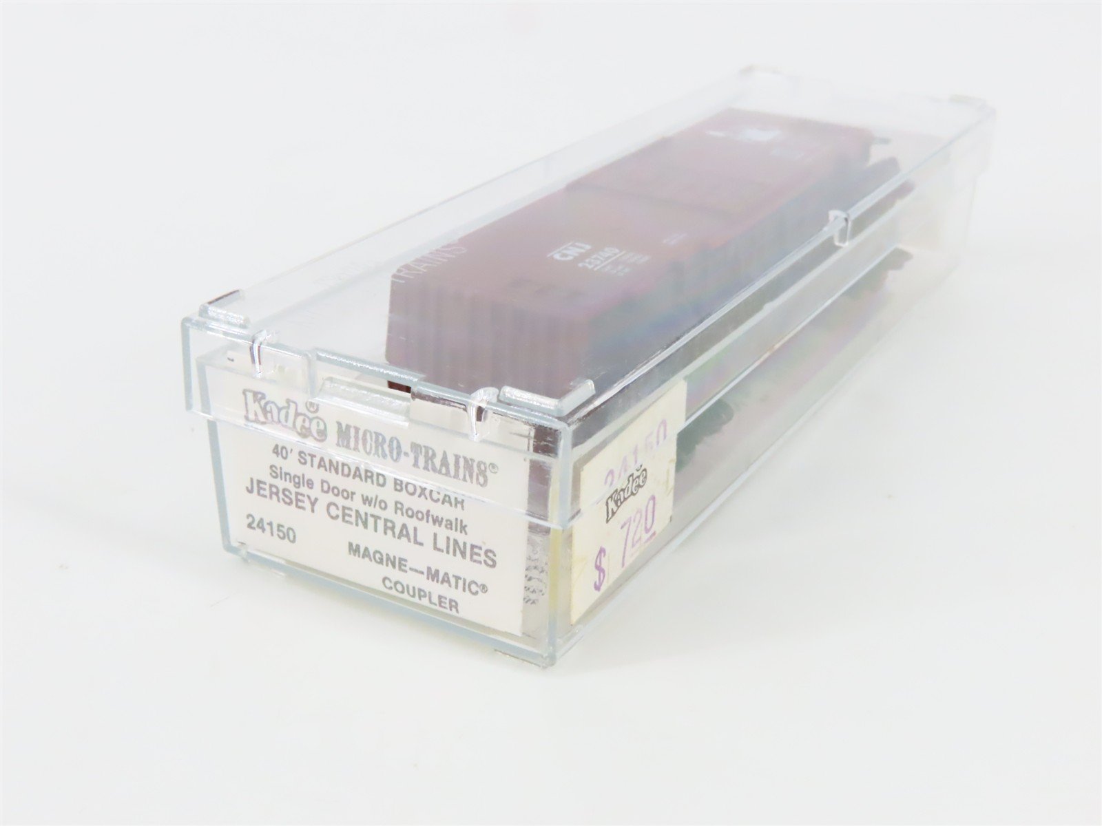 N Scale Micro-Trains 24150 CNJ Jersey Central Lines 40' Box Car 23740 RTR
