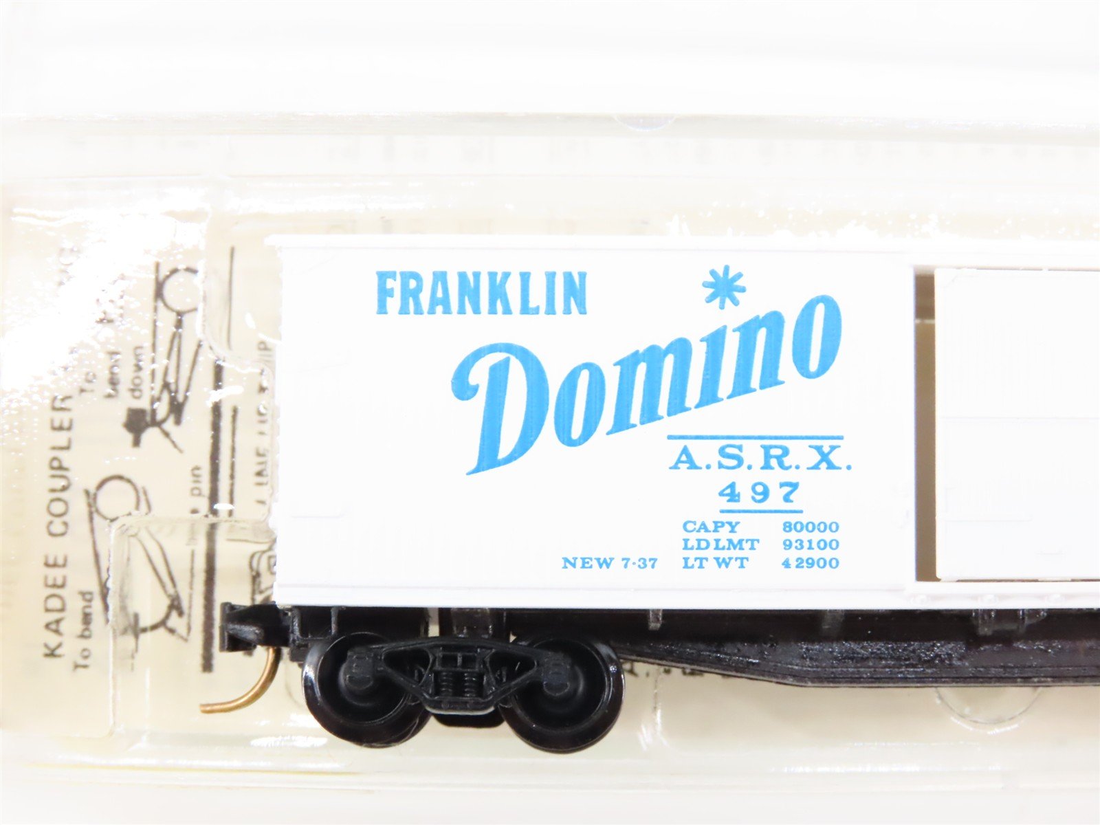 N Scale Micro-Trains 42020 ASRX Domino Sugars 40' Wood-Sheathed Box Car 497 RTR