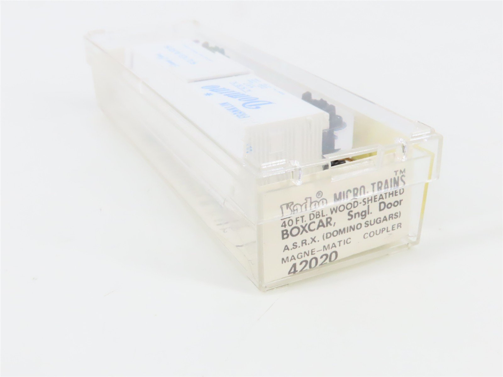 N Scale Micro-Trains 42020 ASRX Domino Sugars 40' Wood-Sheathed Box Car 497 RTR