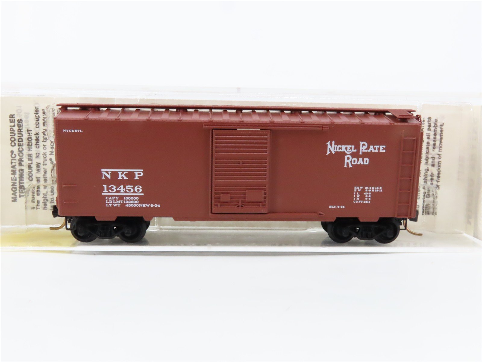 N Scale Micro-Trains 20016 NKP Nickel Plate Road 40' Box Car 13456 RTR