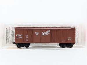 N Scale Micro-Trains 29060 CB&Q Chicago, Burlington & Quincy 40' Box Car RTR