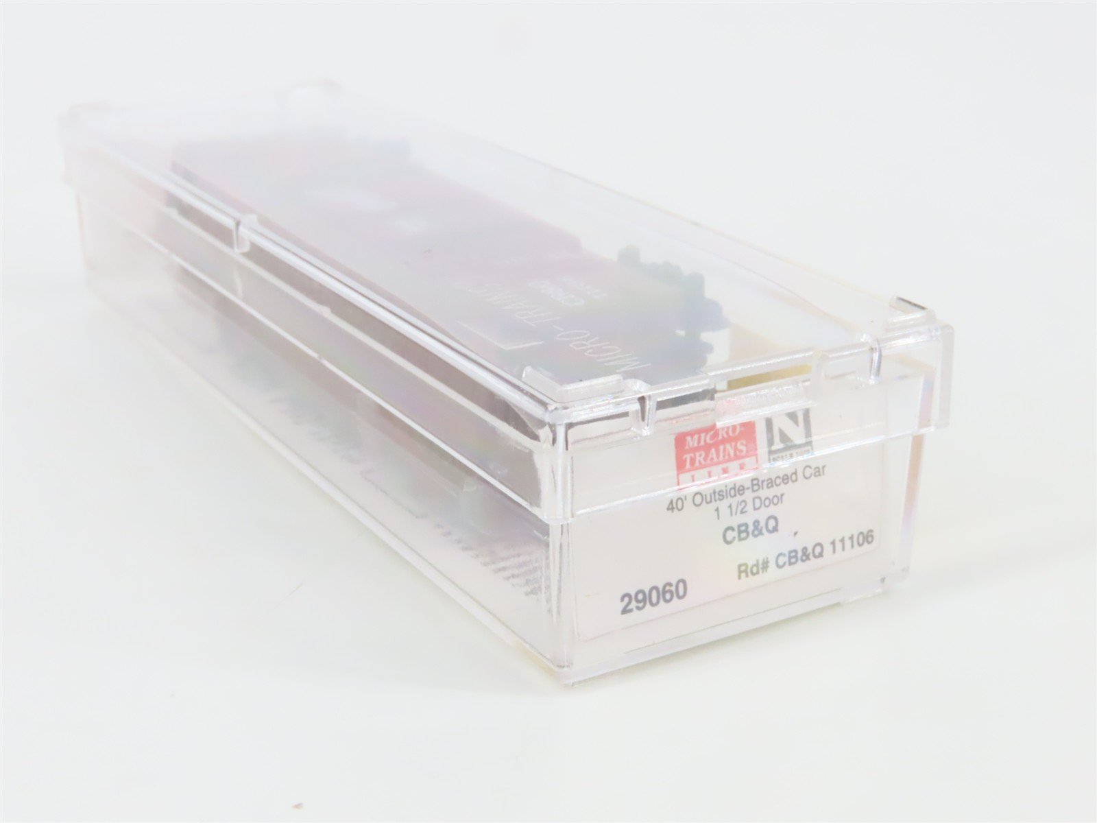 N Scale Micro-Trains 29060 CB&Q Chicago, Burlington & Quincy 40' Box Car RTR