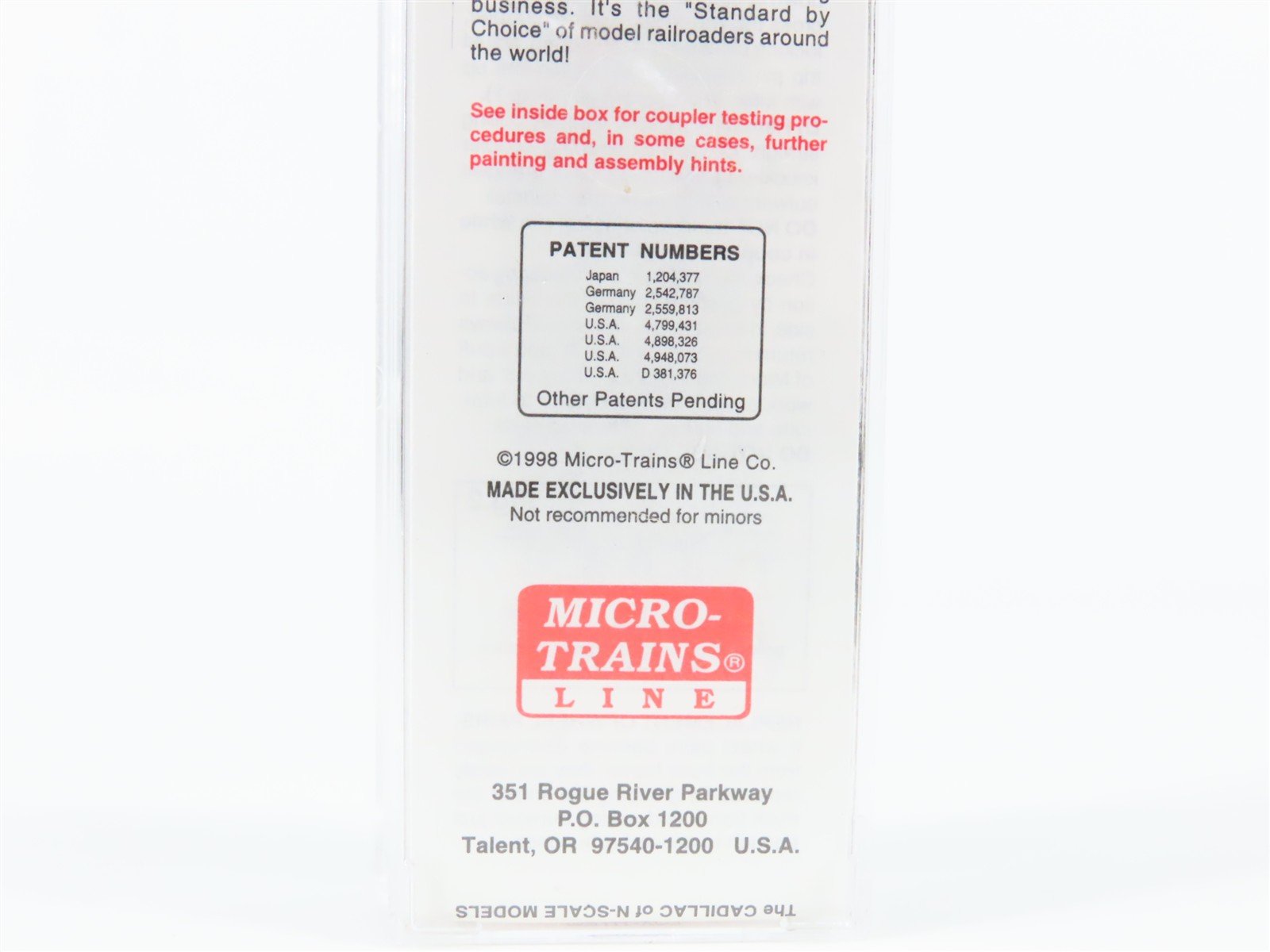 N Scale Micro-Trains 29060 CB&Q Chicago, Burlington & Quincy 40' Box Car RTR