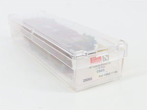 N Scale Micro-Trains 29060 CB&Q Chicago, Burlington & Quincy 40' Box Car RTR