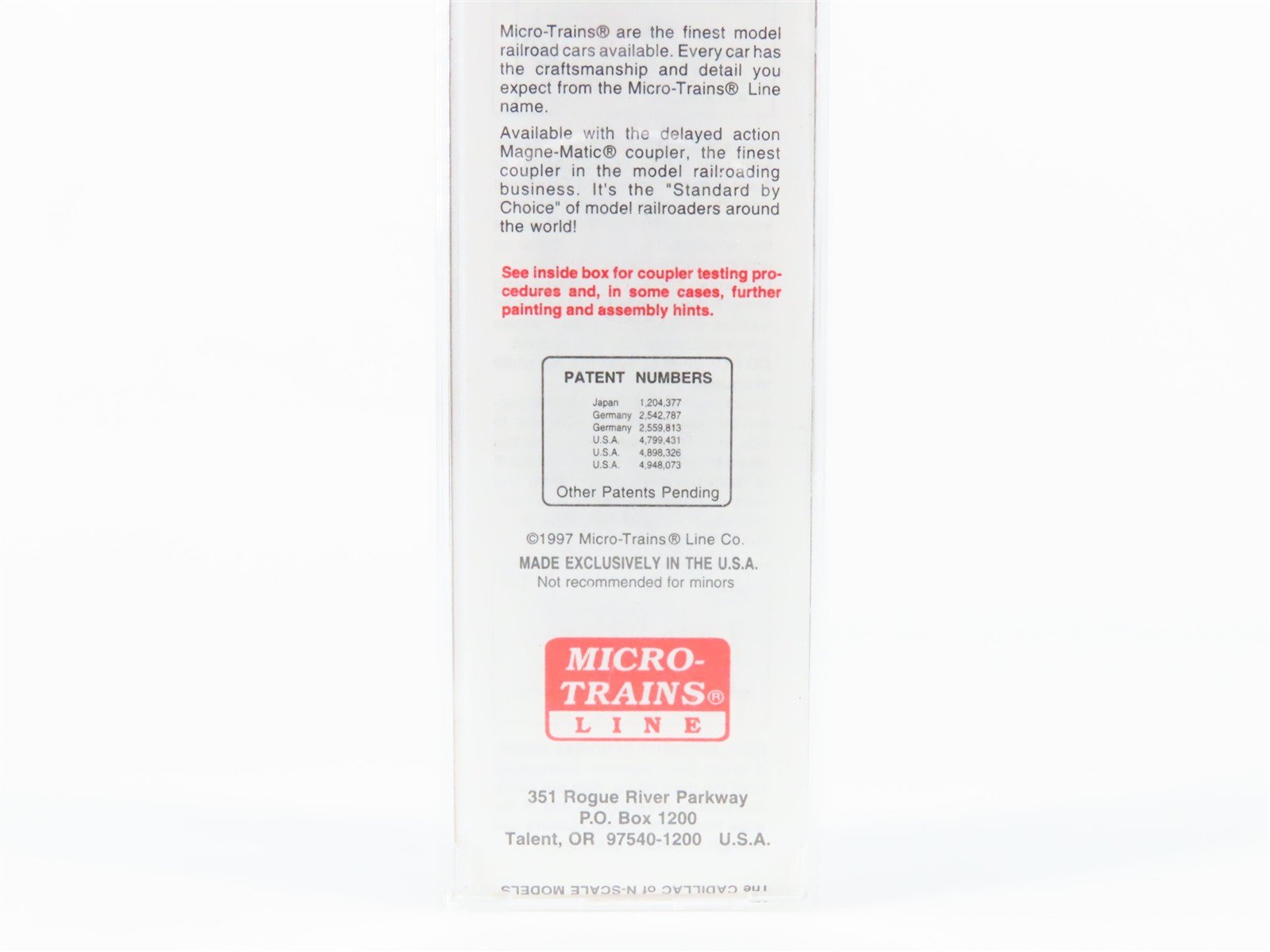N Scale Micro-Trains 39080 ACL Atlantic Coast Line 40' Box Car 46683 RTR